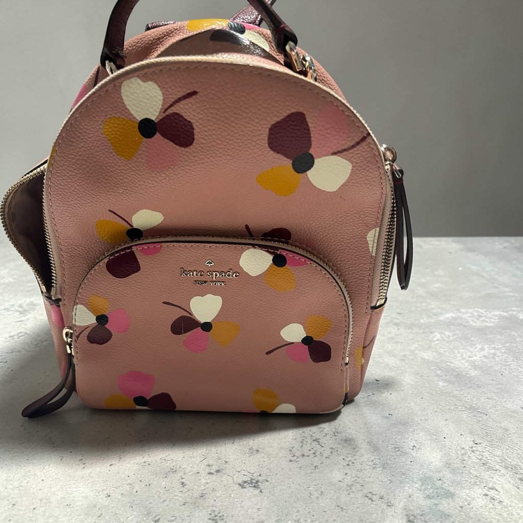 Kate Spade Pink Floral Mini Backpack